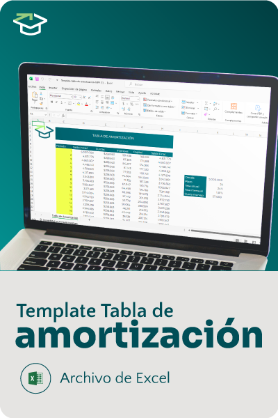 Template tabla de amortización